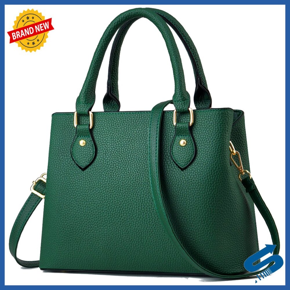 Leather Crossbody Tote Shoulder Bag with Adjustable Strap